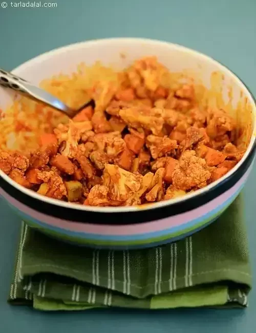 Traditional gobhi ka aachar made from sun-cured cauliflower and aromatic Indian spices