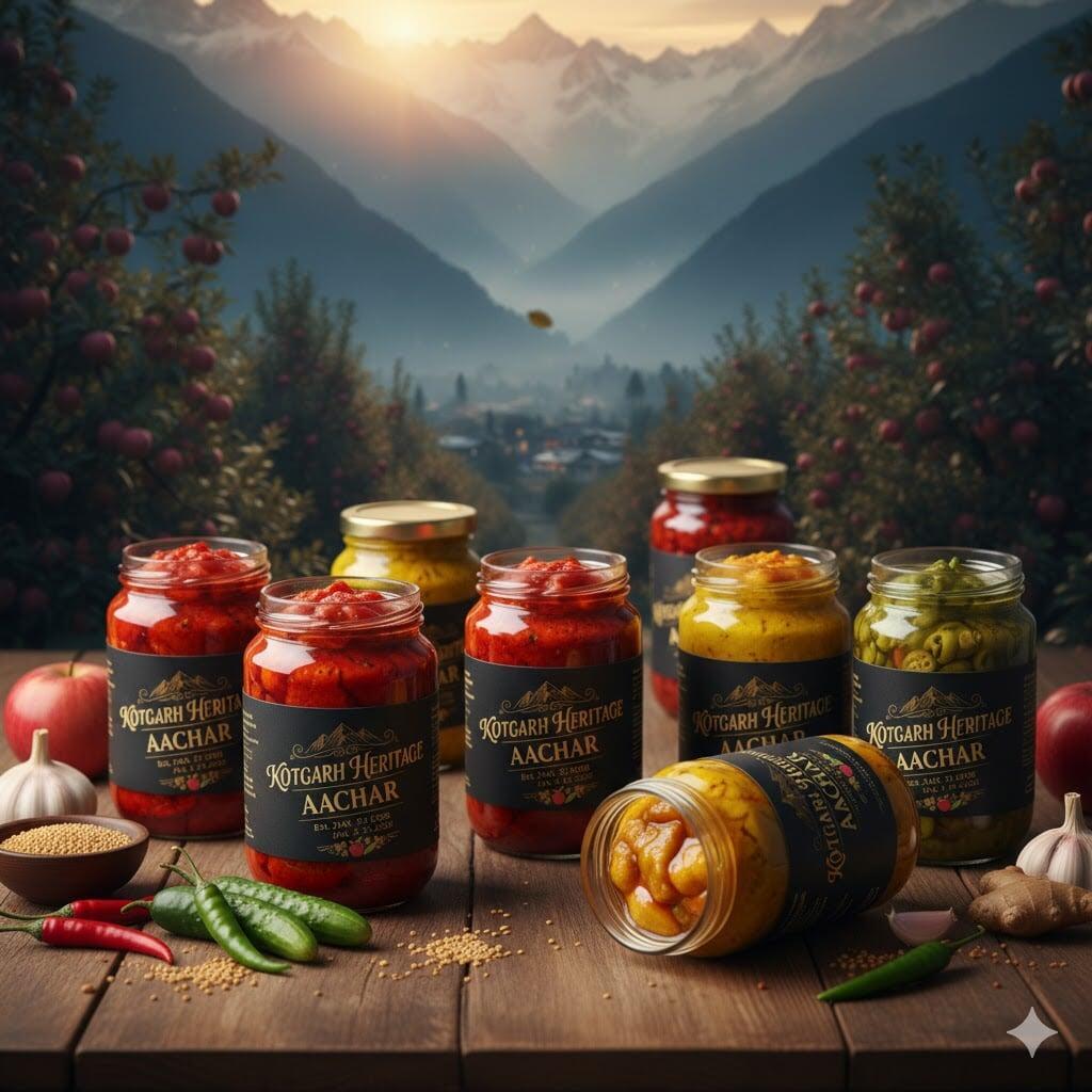 Traditional Indian aachar served in rustic bowls with mustard oil and spices